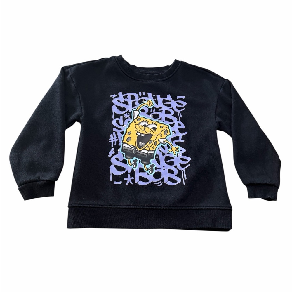 SpongeBob Graphic Black Sweatshirt